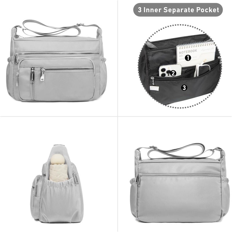NPBAG Crossbody Bag for Women, Shoulder Purse Handbag Messenger Bag, Trendy Pocketbooks, Waterproof and Multi-Pockets - Image 2